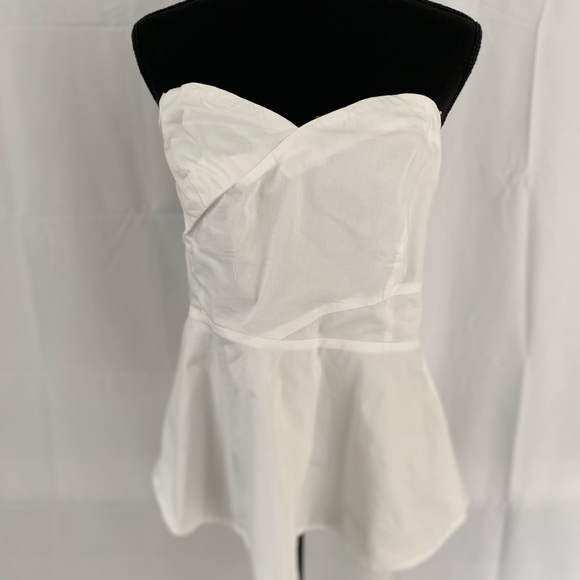 New York & Company Women Stretch White Sleeveless Blouse, Size Medium - Picture 6 of 6